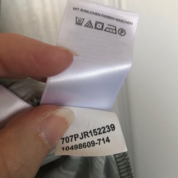 Jones New York Petite Green White Ikat Wrap Dress - Picture 6 of 9